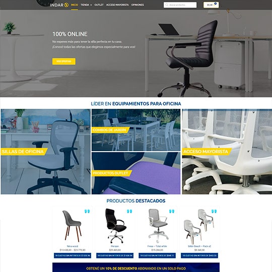 vista previa del proyecto web Indarl SRL